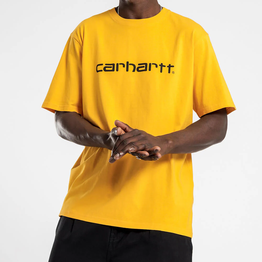 Bild von Carhartt WIP S/S Script T-Shirt - Sunflower / Black