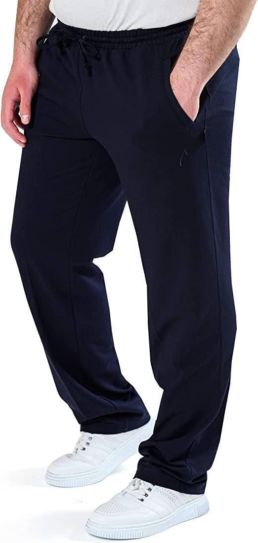 Bild von Authentic Klein Klassische gerade geschnittene Herren Jogginghose für Sport- und Freizeit aus Baumwollmischgewebe in Kurz, Lang und Übergrößen,Anthrazit / Anthrazitmelange,38