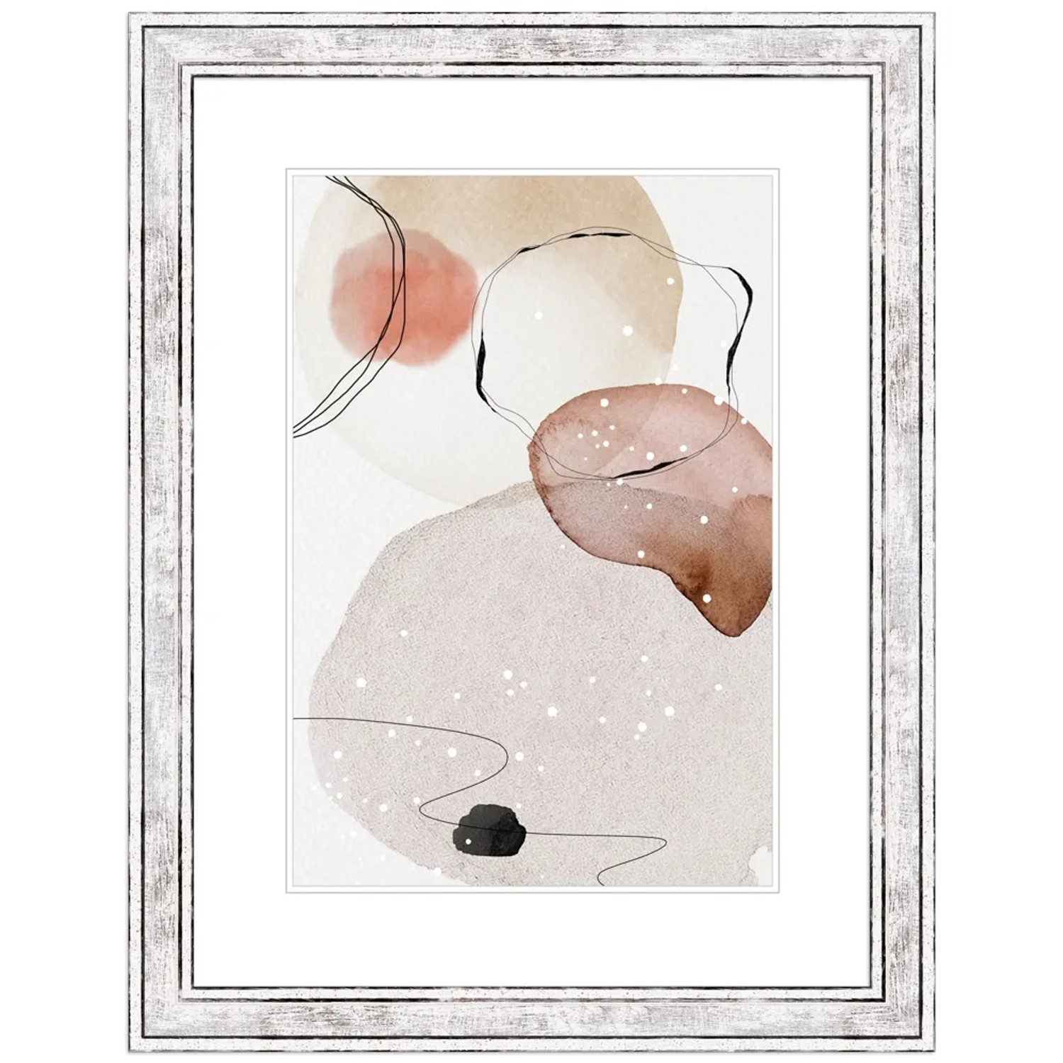 Bild von WANDStyle Bilderrahmen H460 aus Massivholz in Silber 20 x 30 cm im Stil Vintage