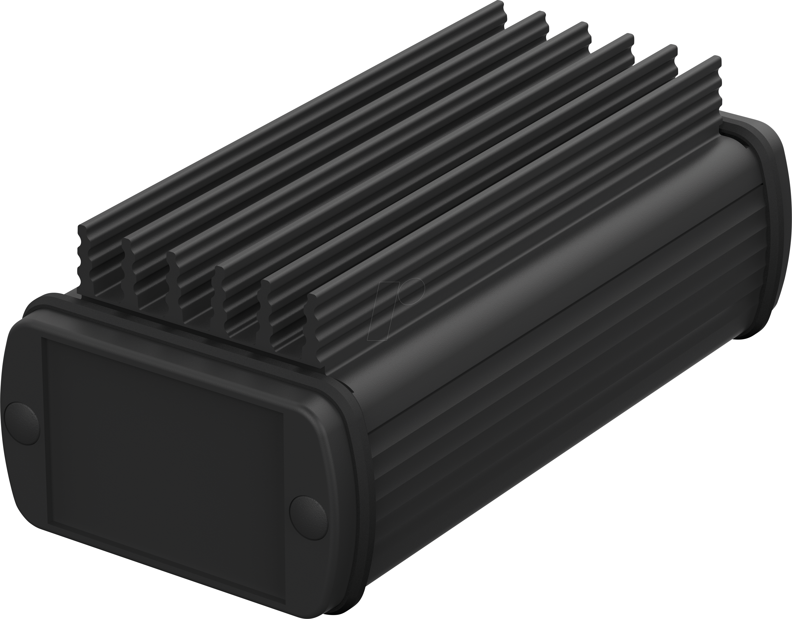 Bild von Bopla ABPH 600-0100 K ALUBOS_SET 84506100.HMT1 Profil-Gehäuse 140 x 57 x 45 Aluminium Schwarz (RAL 9005) 1 St. (84506100.HMT1)