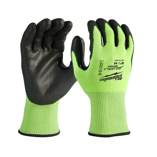 Bild von Milwaukee Schnittschutzhandschuhe Kl.3 M/8 Hi-Vis