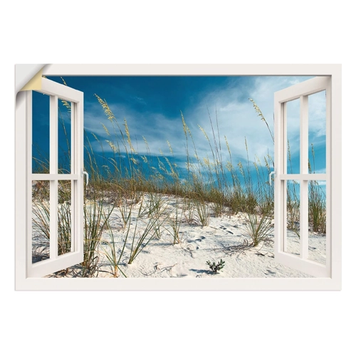 Bild von Vibrante Wanddekoration mit Artland Wandfolie – Strand auf Insel Poel