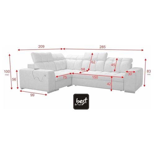 Bild von Best for Home Ecksofa KATTY II mit Schlaffunktion