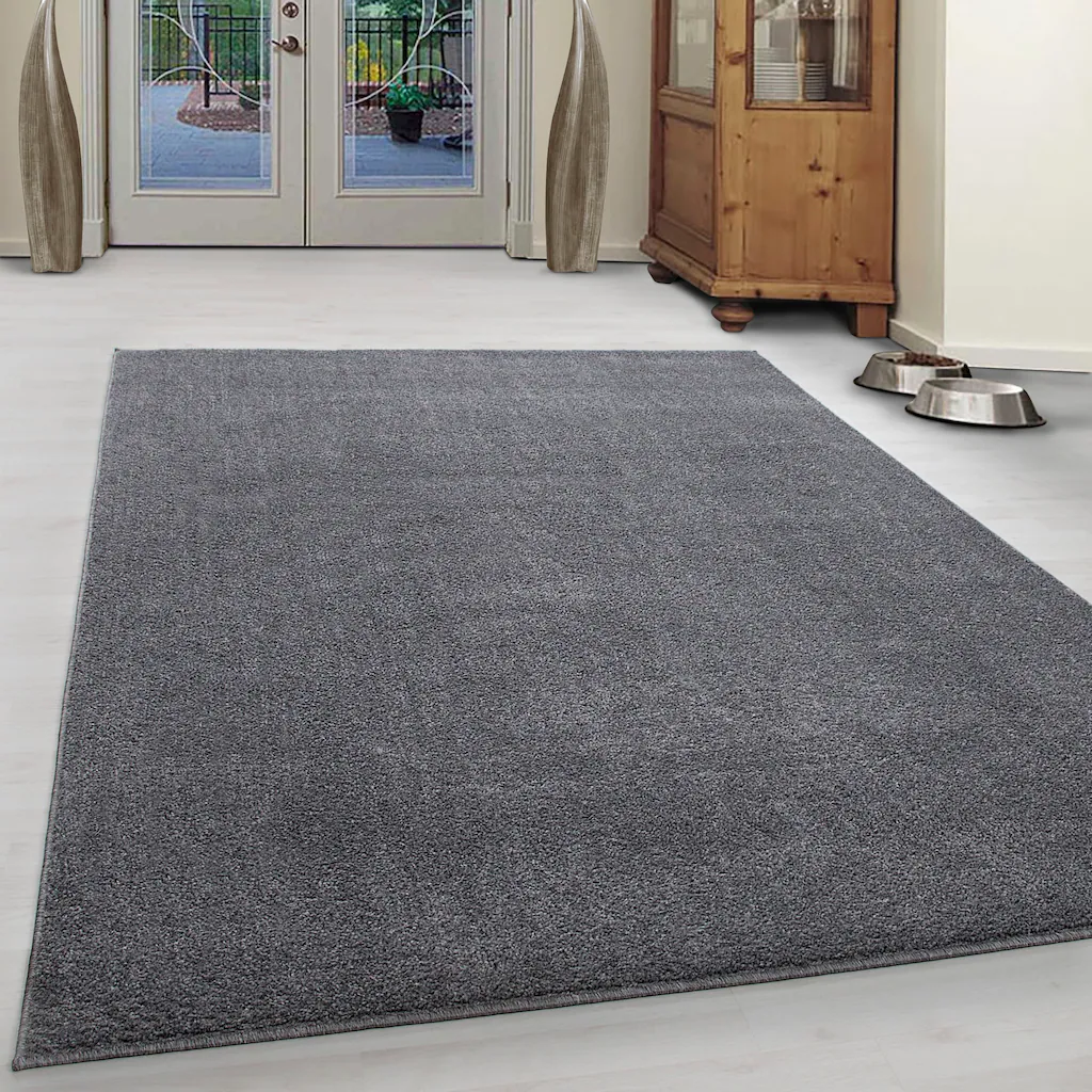 Bild von Ayyildiz Teppiche Teppich "ATA", rechteckig, 10 mm Höhe, Kurzflor, uni, große Farbauswahl, robust, auch als Läufer und in rund