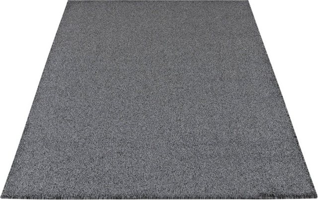 Bild von my home Teppich »Kurzflor-Frisee MALAGA 4700 uni meliert«, rechteckig, 10 mm Höhe, Wohnzimmer, Schlafzimmer, flacher robuster Teppich, Läufer und Rund