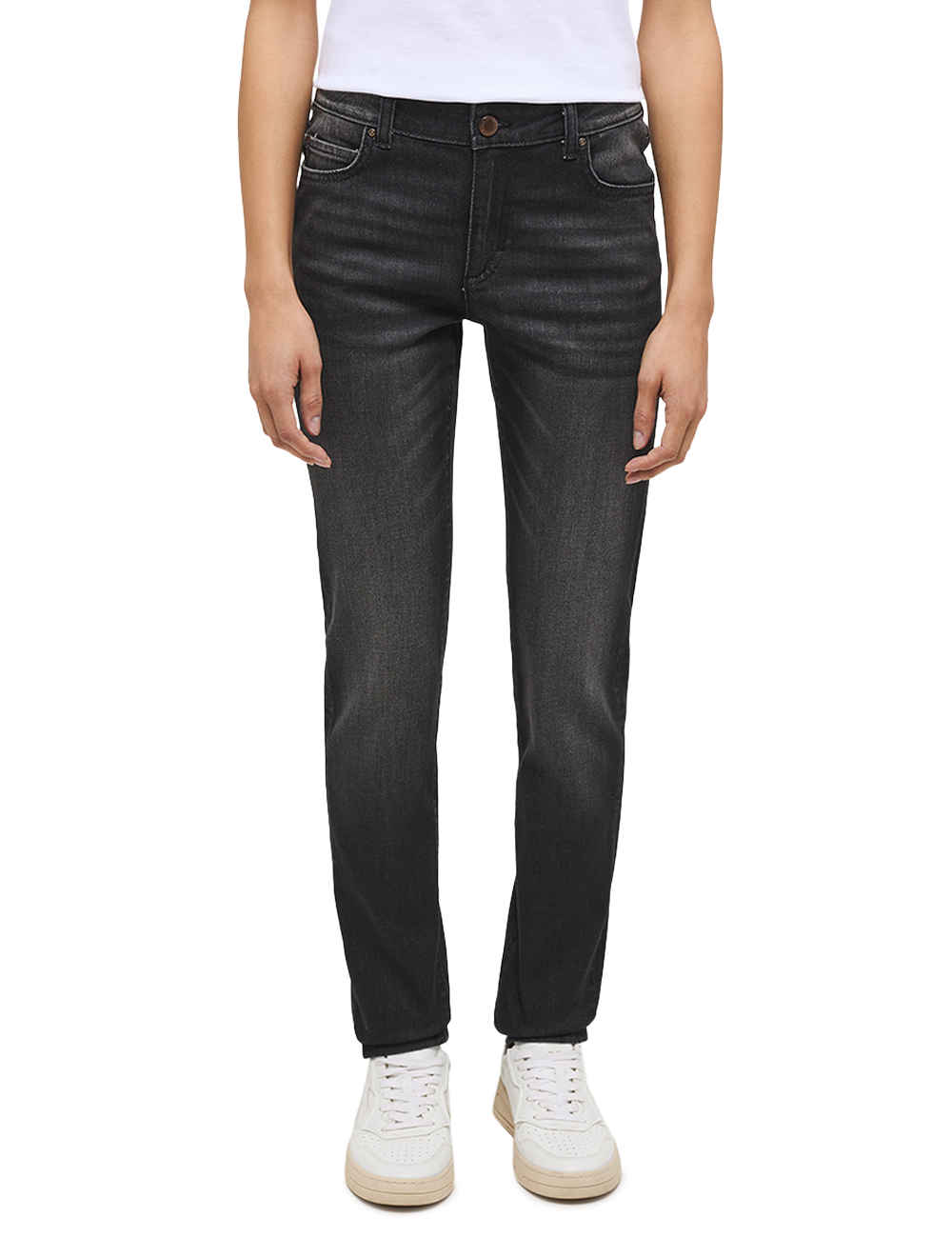 Bild von Mustang Damen Jeans CROSBY Relaxed Slim Fit - Schwarz - Black Denim