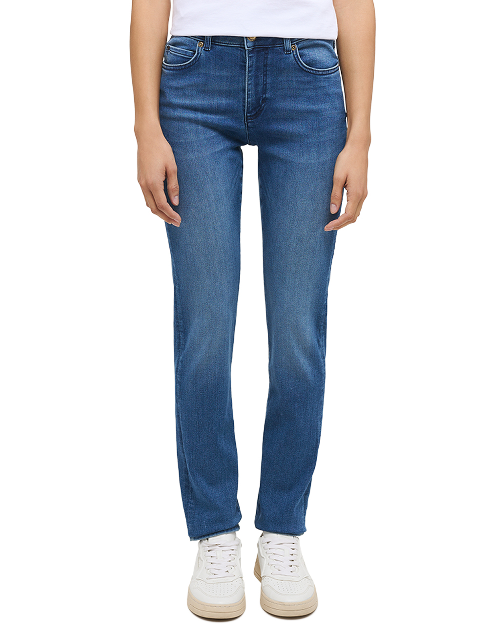 Bild von Mustang Damen Jeans CROSBY Relaxed Slim Fit - Blau - Mid Blue Denim
