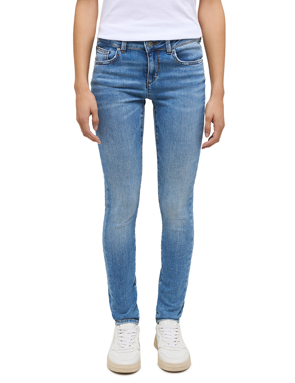 Bild von MUSTANG Damen Jeans Quincy Skinny Fit - Blau - Light Blue Denim W25-W34 Stretch, Größe:34W / 32L, Farbvariante:Light Blue Denim 5000-402