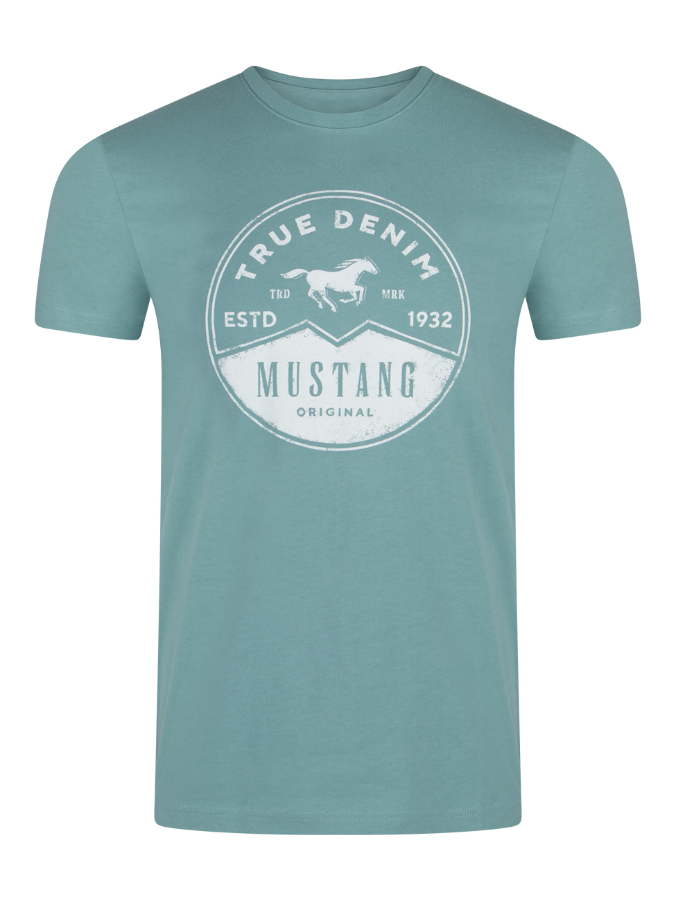 Bild von Mustang Herren T-Shirt Mehrfarbig Rundhals Regular Fit S bis 6XL