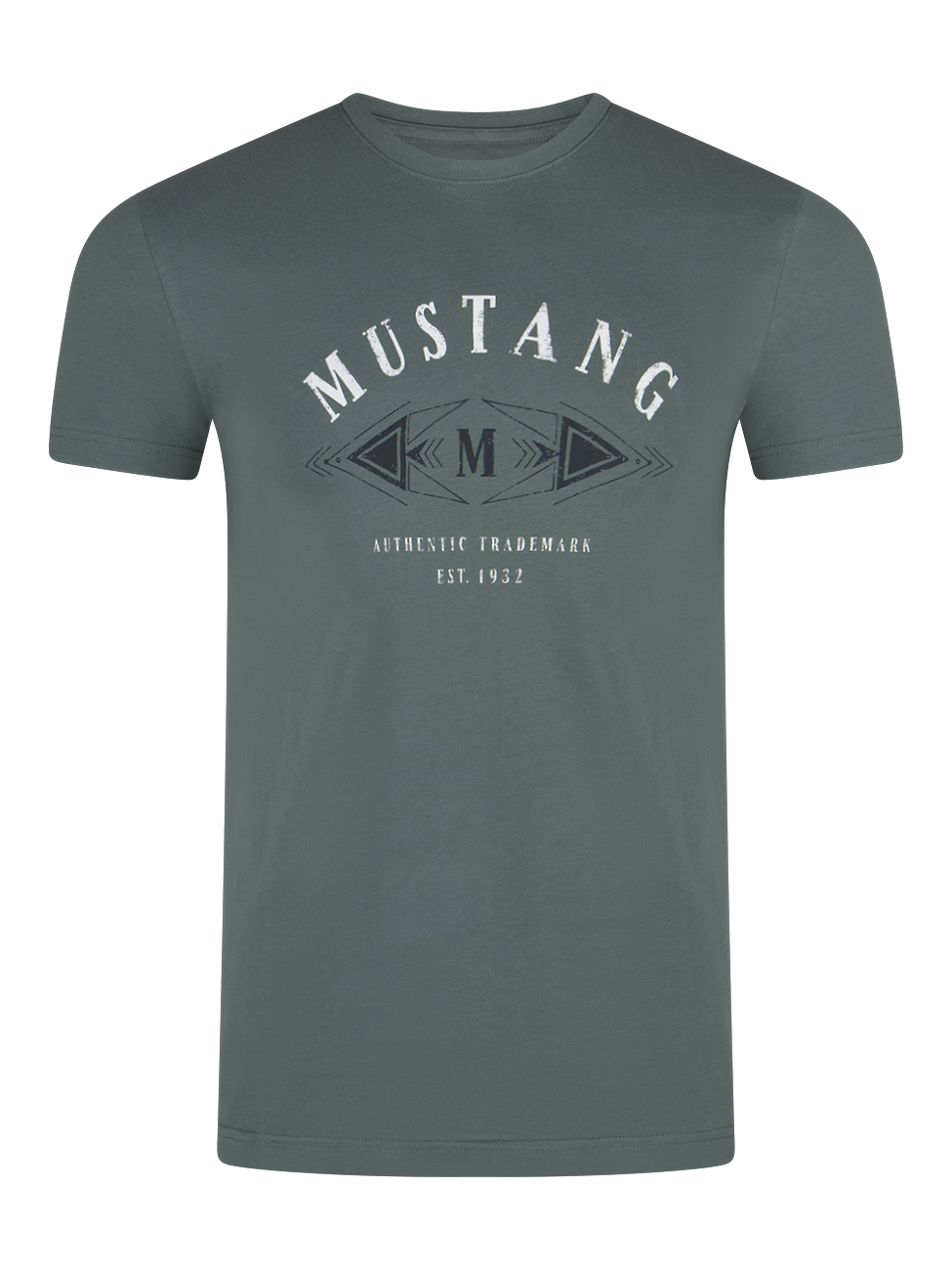 Bild von Mustang Herren T-Shirt Mehrfarbig Rundhals Regular Fit S bis 6XL