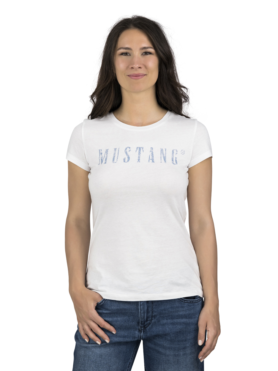 Bild von MUSTANG T-Shirt Damen Logo Printshirt Alexia