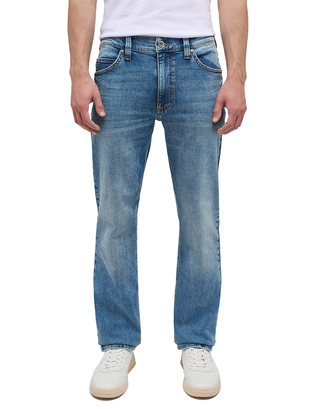Bild von Mustang Herren Jeans TRAMPER STRAIGHT Straight Fit Blau - Light Blue Denim