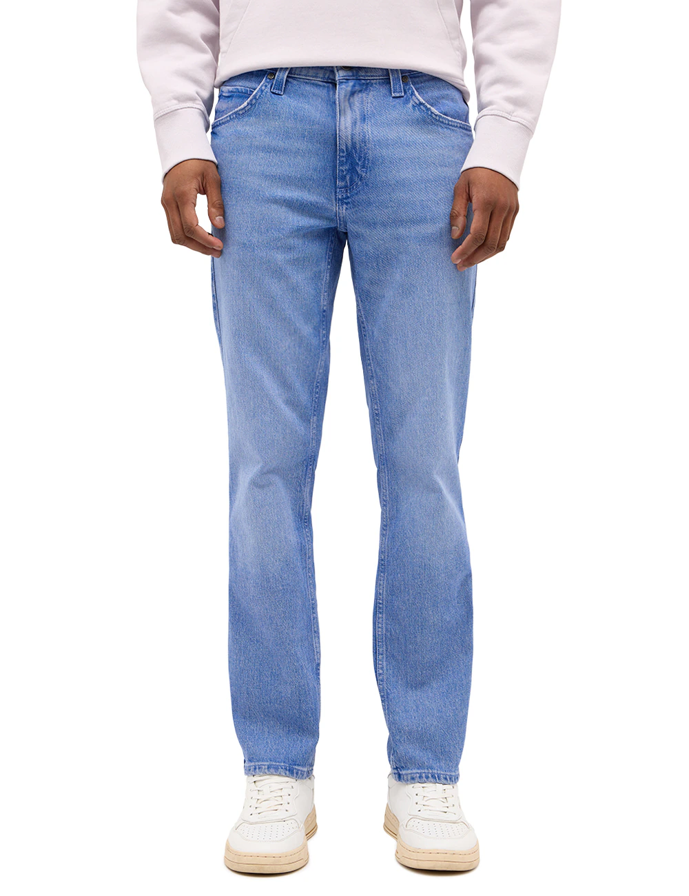 Bild von Mustang Jeans Herren Style Tramper Straight mit Used-Effekten mittelblau