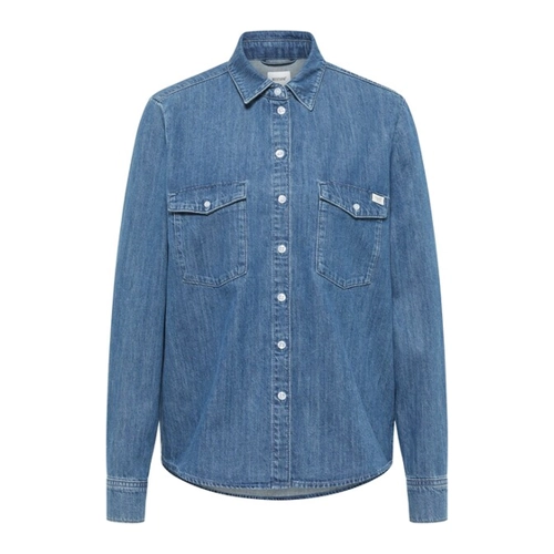 Bild von MUSTANG Damenbluse im Denim-Stil – Ideal für entspannte Looks