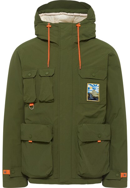 Bild von Mustang Herren Outdoorjacke mit praktischen Details dunkelgrün