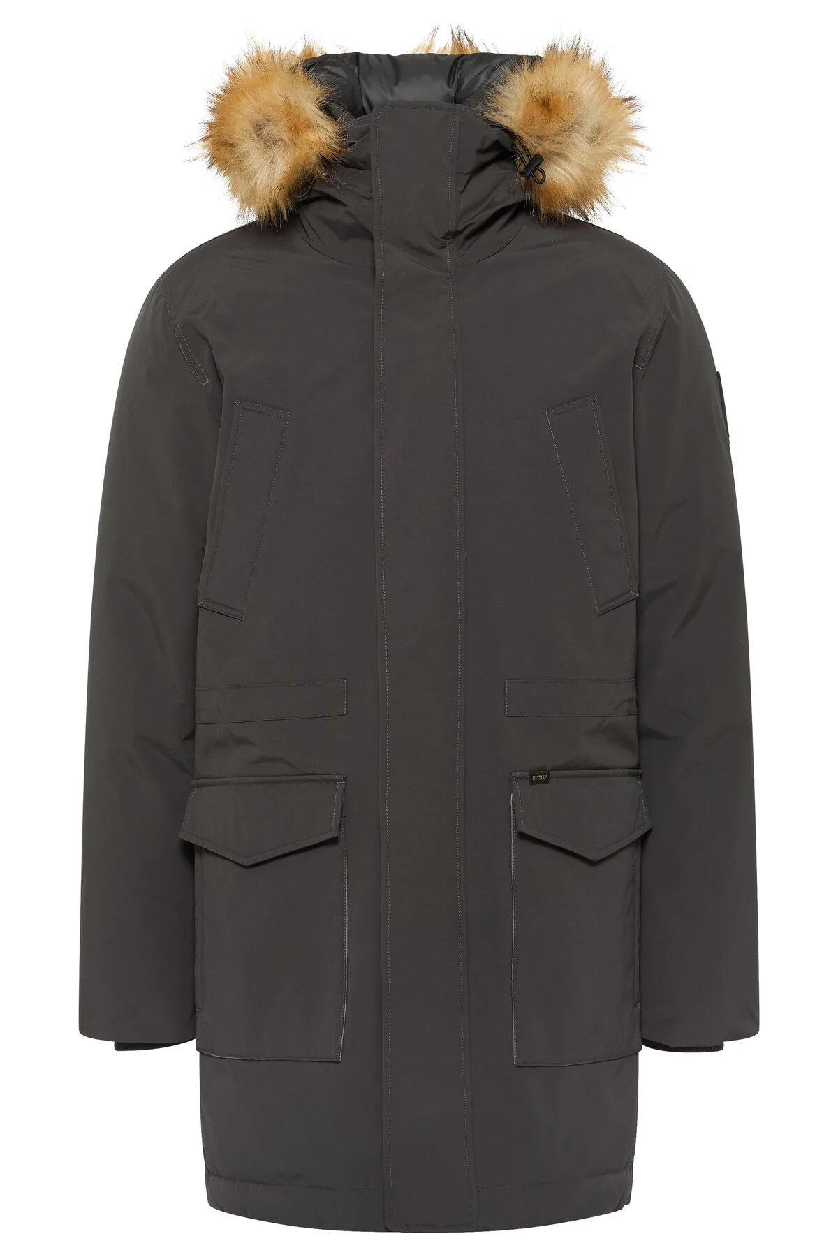 Bild von Mustang Herren Outdoorjacke mit Kunstfell schwarz