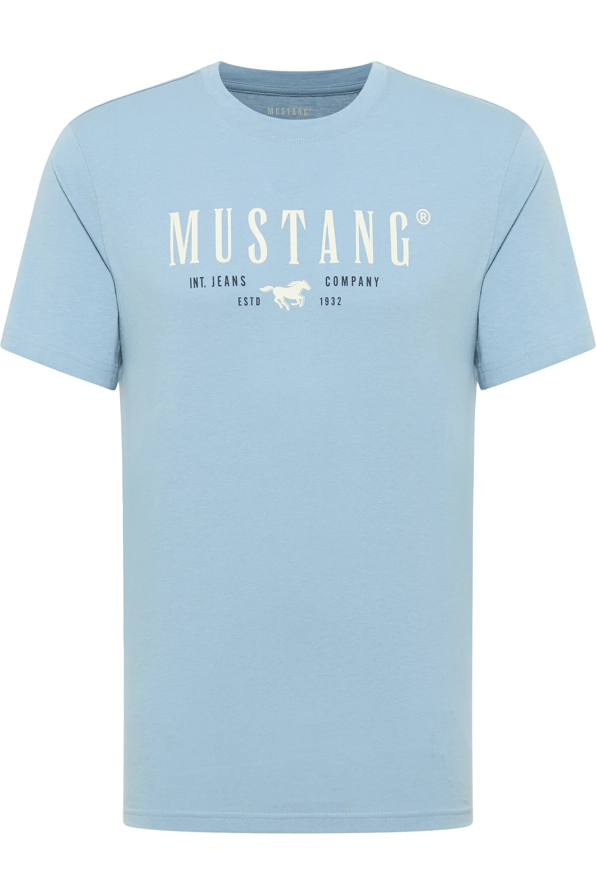 Bild von Mustang T-shirt Blau Regular Fit für Herren - 3XL