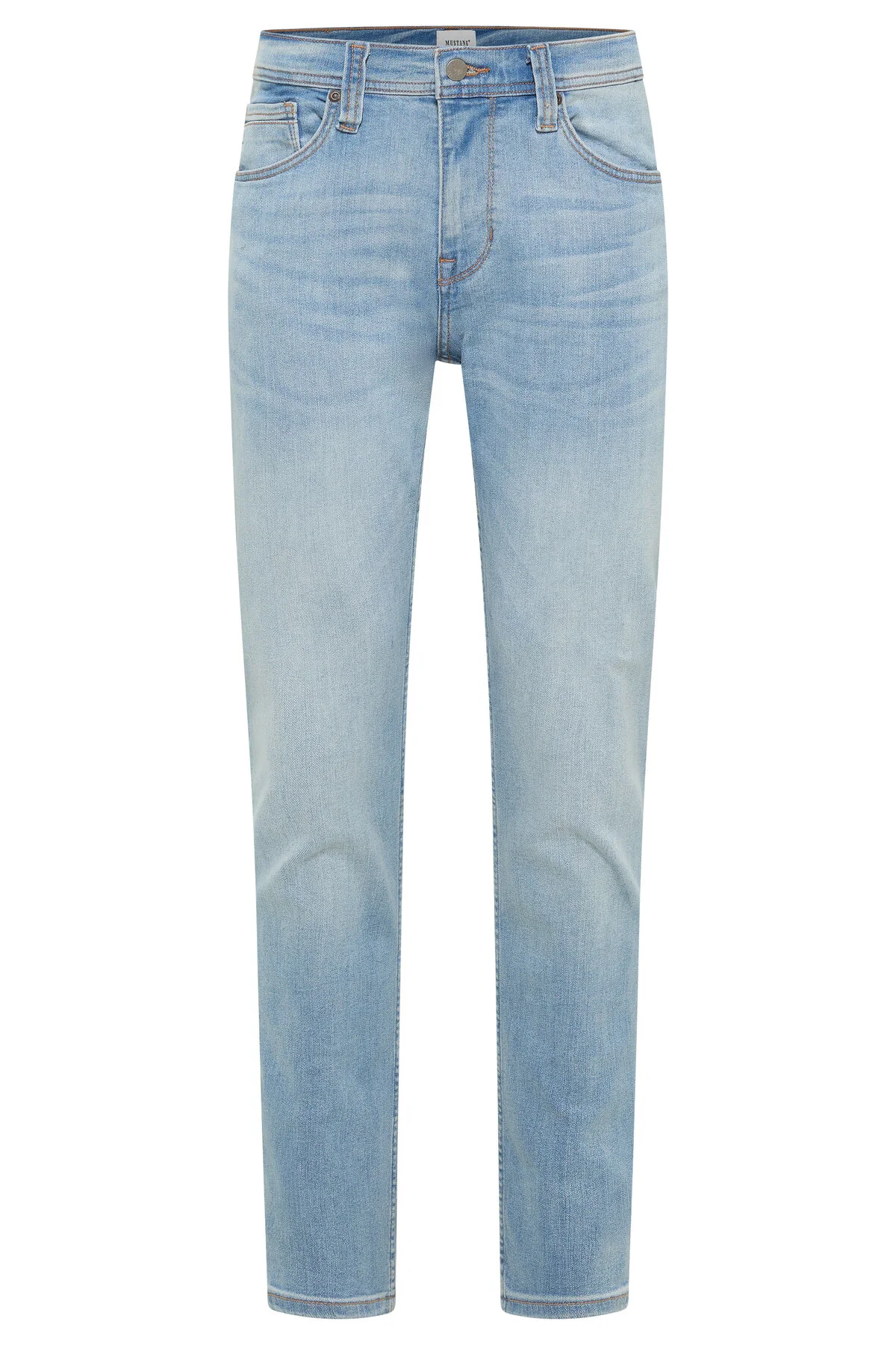 Bild von Mustang Jeans Herren Style Vegas Slim mit Kontrastnähten mittelblau