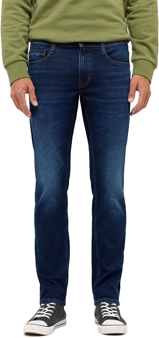 Bild von Mustang Jeans Herren Style Oregon Slim im Used-Look dunkelblau