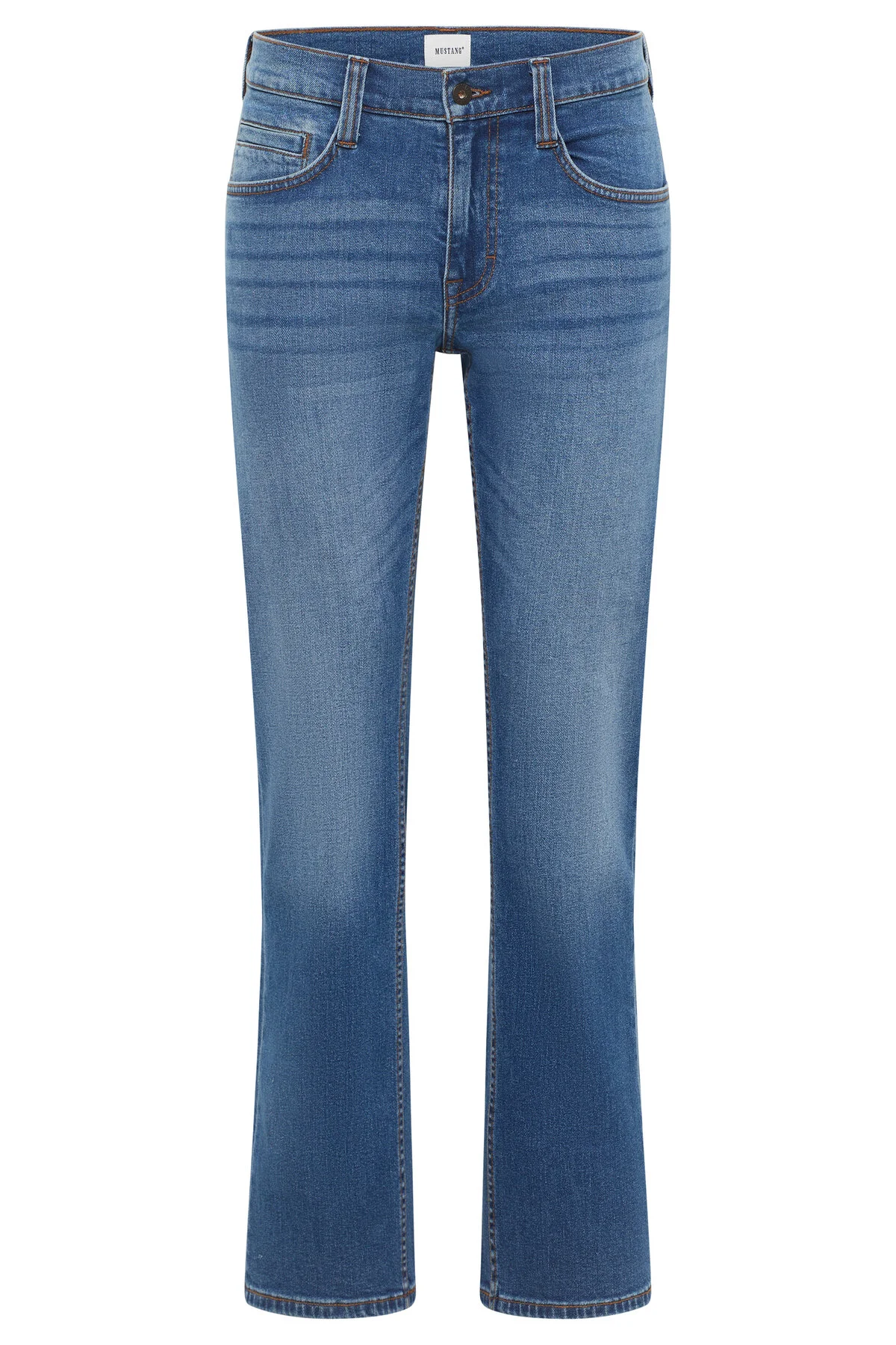Bild von Mustang Jeans Herren Style Oregon Boot mit Kontrastnähten mittelblau