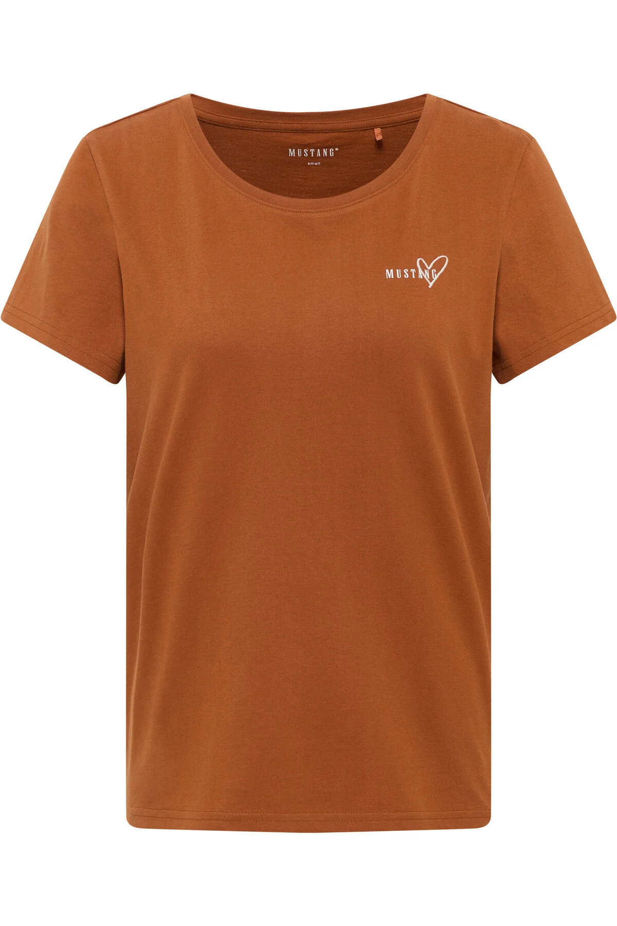Bild von Mustang Damen T-Shirt aus Baumwolle braun