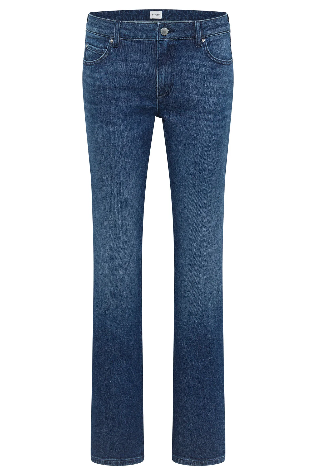 Bild von Mustang Jeans Damen Style Crosby Relaxed Straight mit Waschung dunkelblau