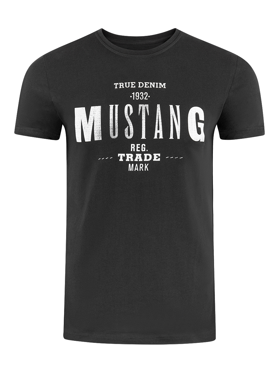Bild von Mustang Herren T-Shirt Mehrfarbig Rundhals Regular Fit S bis 6XL