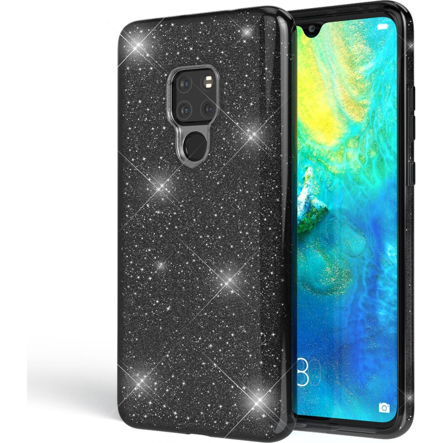 Bild von Nalia Glitter Handyhülle (Huawei Mate 20), Smartphone Hülle, Schwarz