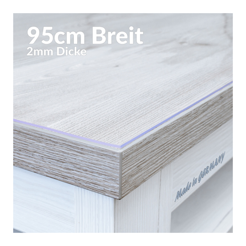 Bild von Tischfolie transparent Tischschutzfolie durchsichtig 2mm Dicke 95cm Breite