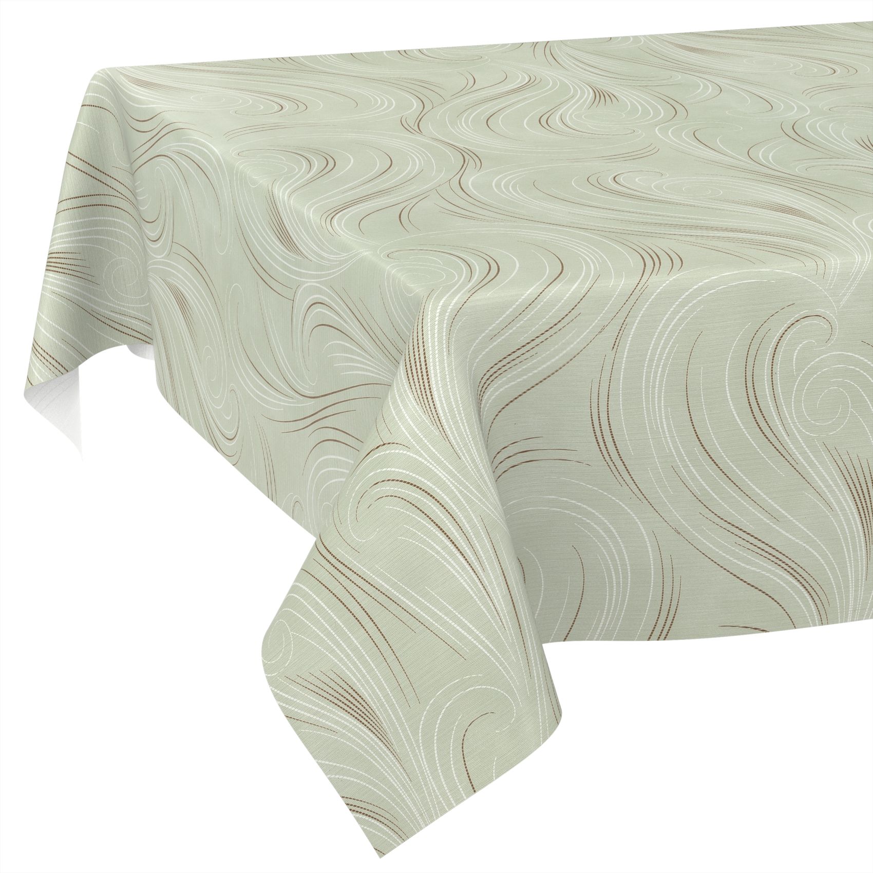 Bild von Wachstischdecke Wachstuch Tischdecke Wachstuch Meterware Tischdecke abwaschbar Gartentischdecke Abstrakt Grün 100x140cm Schnittkante