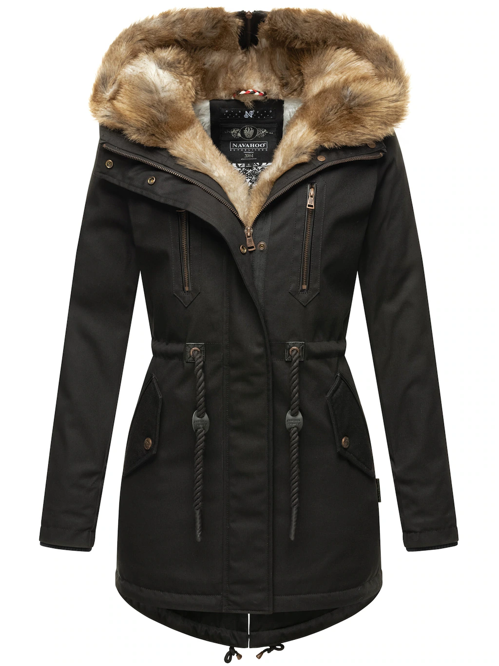 Bild von Navahoo Winterjacke Diamond Designer Winterjacke mit Teddyfell gefüttert