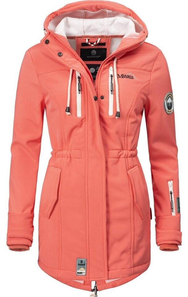 Bild von MARIKOO Damen Übergangsjacke Softshellmantel wasserdicht mit Kapuze Zimtzicke Coral Gr. XS