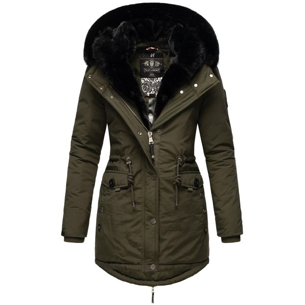 Bild von NAVAHOO Damen Wintermantel Winterparka Gefüttert mit 2 Kunstpelz-Kapuzen Sweety Deluxe