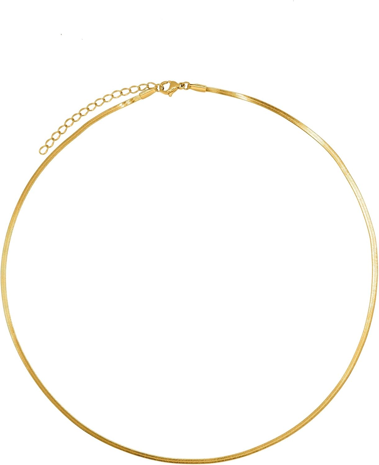 Bild von Heideman Halskette Nexus Damen - aus hochwertigem Edelstahl - silber gold farbend - Kette für Frauen mit Steinen weiß - 35cm lang mit Verlängerungskettchen