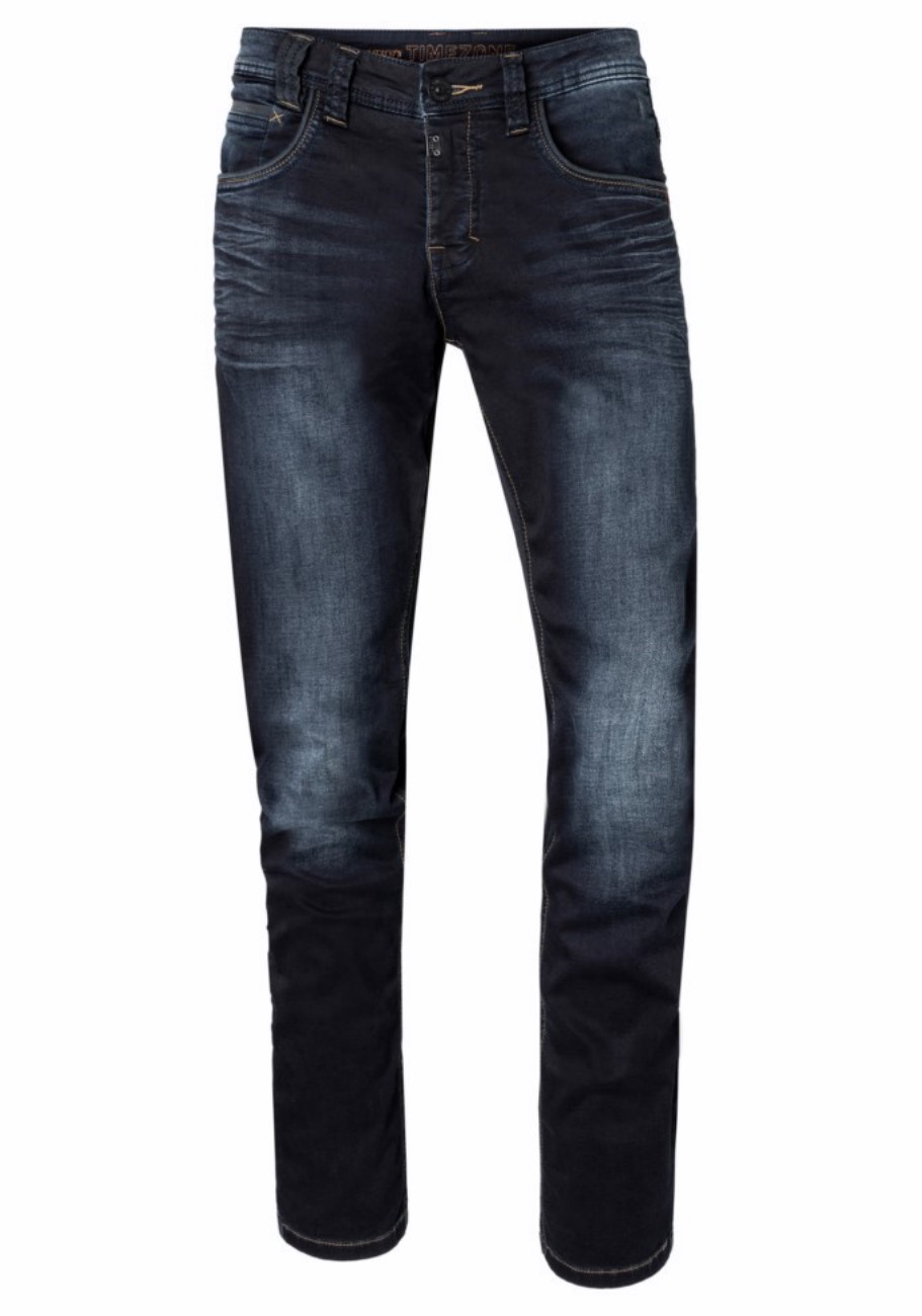 Bild von TIMEZONE Herren Jeans Regular GerritTZ - Regular Fit - Blau - Indigo Rough Wash