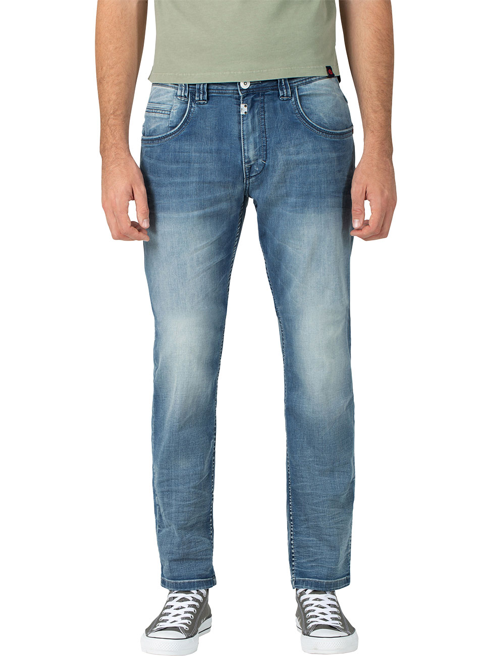 Bild von TIMEZONE Herren Jeans GerritTZ - Regular Fit - Blau - Antique Blue Wash