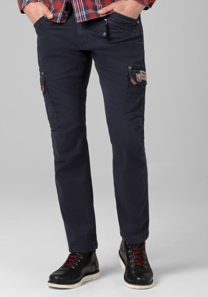 Bild von TIMEZONE Cargohose Hose Regular Fit mittlere Bundhöhe Slim Legs 5184 in Dunkelblau