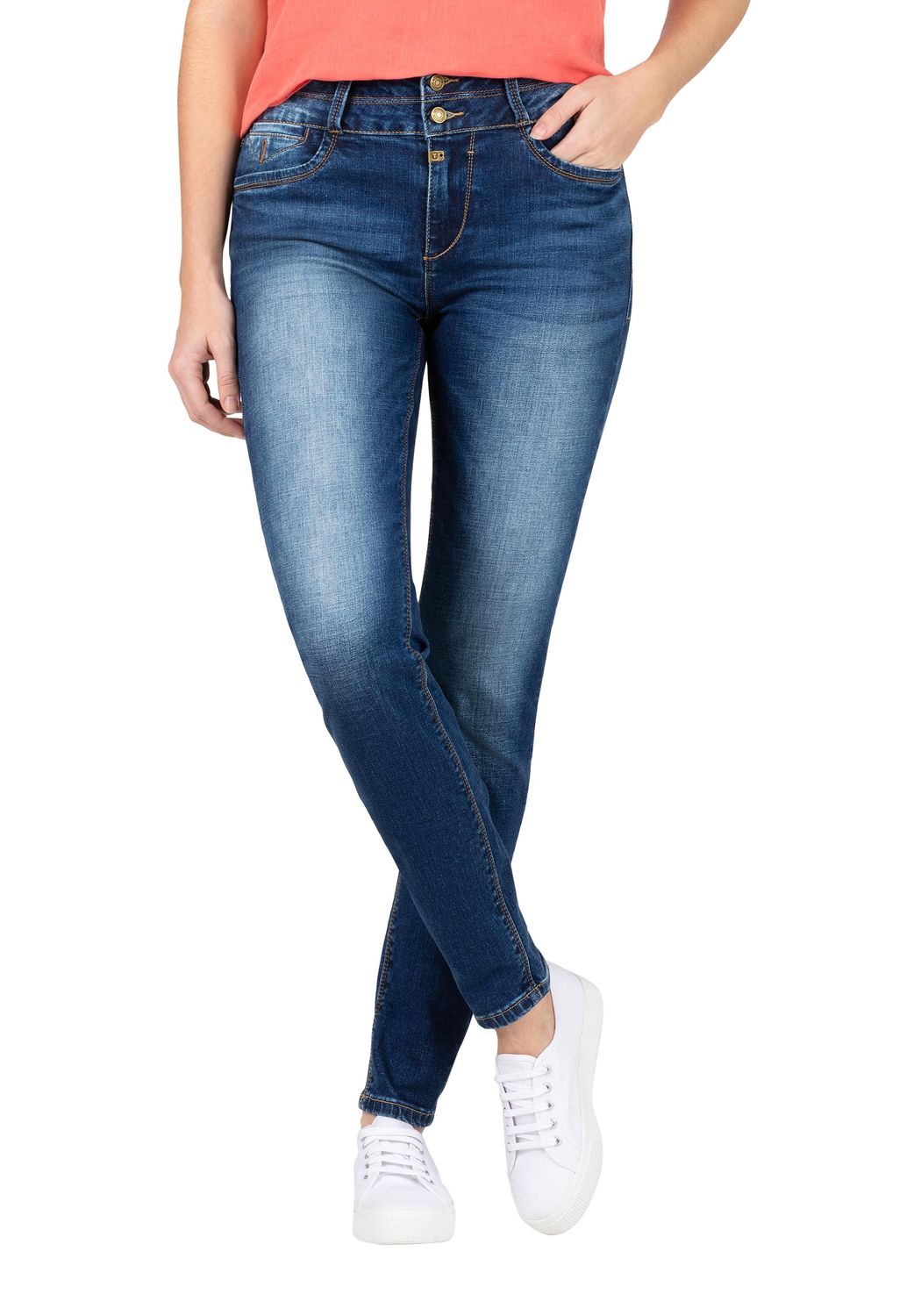 Bild von TIMEZONE Damen Jeans SLIM ENAYTZ WOMANSHAPE - Slim Fit - Blau - Grape Blue Wash