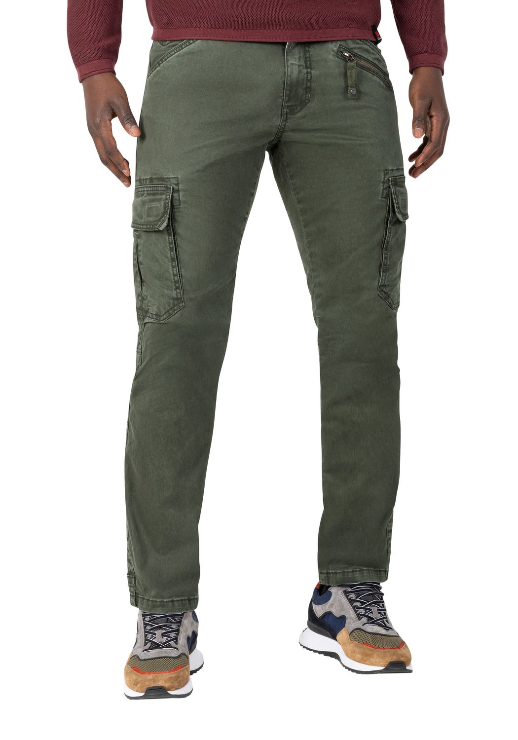 Bild von Timezone Herren Cargo Hose REGULAR BENTZ - Regular Fit - Beige Blau Grau Grün