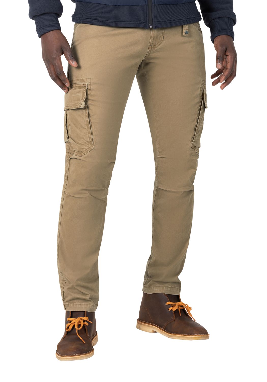 Bild von Timezone Herren Cargo Hose REGULAR BENTZ - Regular Fit - Beige Blau Grau Grün