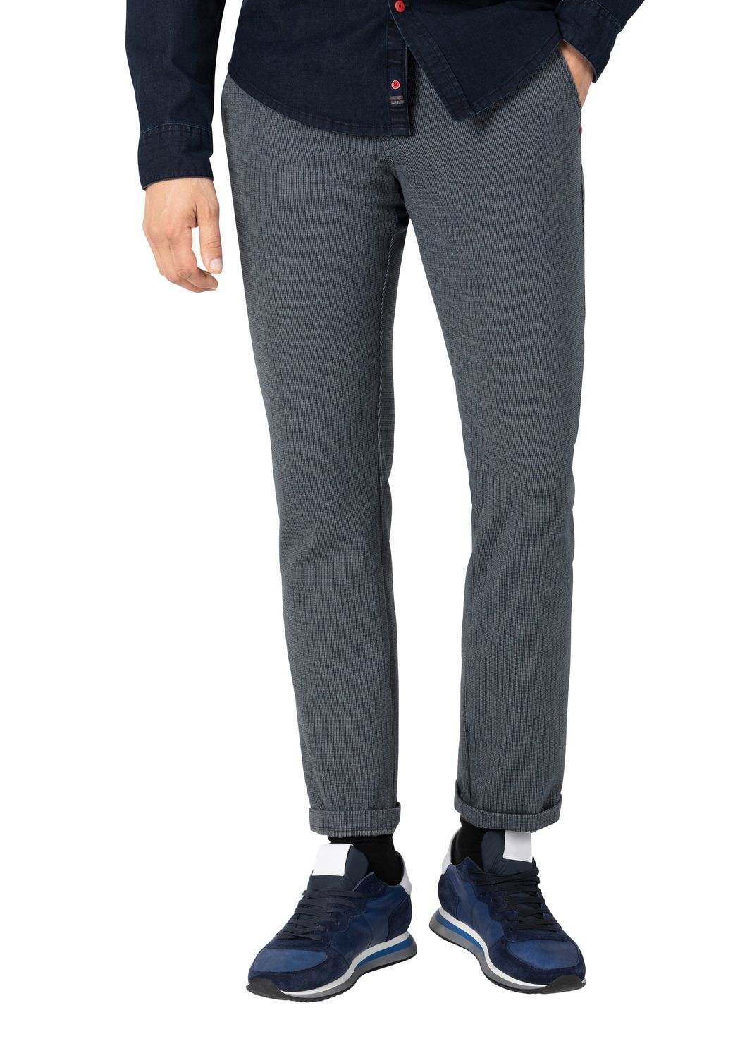 Bild von TIMEZONE Herren Chino Hose REGULAR LUITZ - Regular Fit - Blau Grau