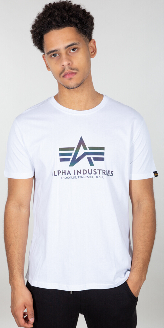 Bild von Alpha Industries T-Shirt »Alpha Industries Men - T-Shirts Basic T Rainbow Reflective«