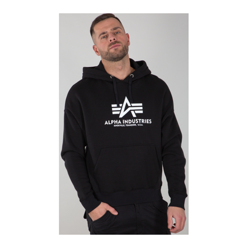 Bild von Alpha Industries Basic OS Hoodie für Männer in Schwarz
