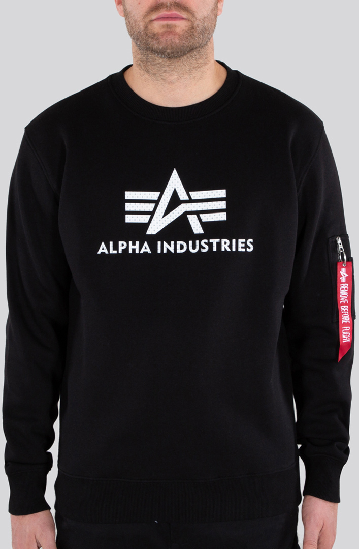 Bild von Alpha Industries 3D Logo II Pullover, schwarz, Größe S für Männer