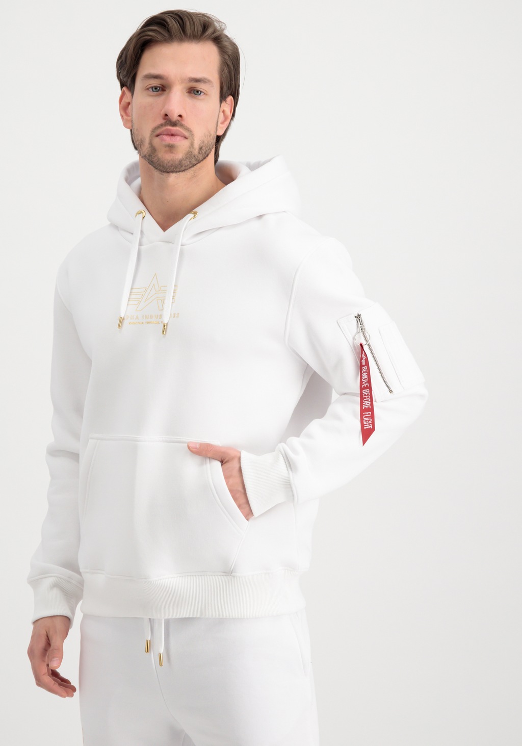 Bild von Alpha Industries Hoodie "Alpha Industries Men - Hoodies Basic Hoodie ML Foil Print"