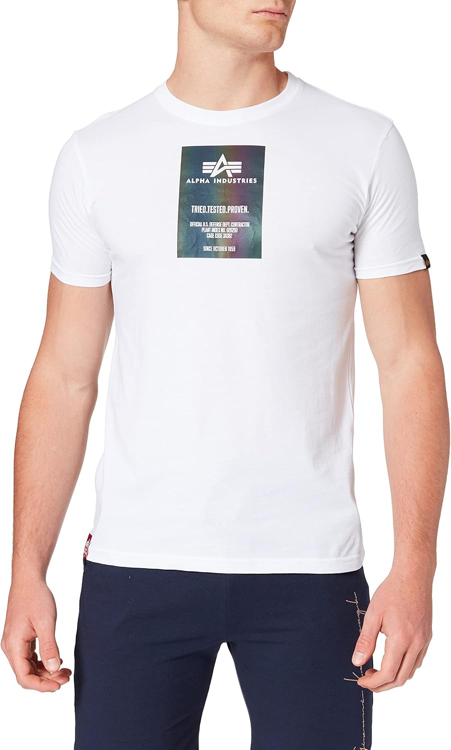 Bild von Alpha Industries T-Shirt Alpha Industries Men - T-Shirts Rainbow Reflective Label T
