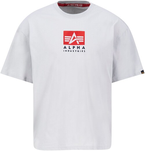 Bild von Alpha Industries Satin Logo T T-Shirt Men (148513) grey