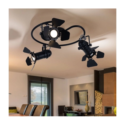 Bild von ETC-Shop LED Deckenleuchte, Leuchtmittel inklusive, Warmweiß, Rondell Decken Strahler Lampe Schlaf Zimmer Schein Werfer