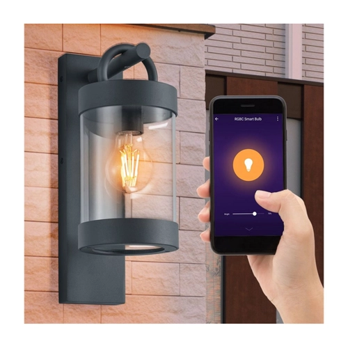 Bild von ETC-Shop LED Wandstrahler mit Dämmerungssensor und Smart-Home-Funktionen