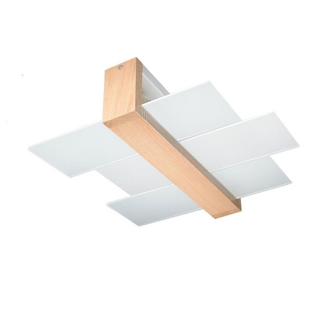 Bild von etc-shop Deckenstrahler, Leuchtmittel nicht inklusive, Deckenleuchte Holz Moderne Deckenleuchten Deckenlampe Schlafzimmer